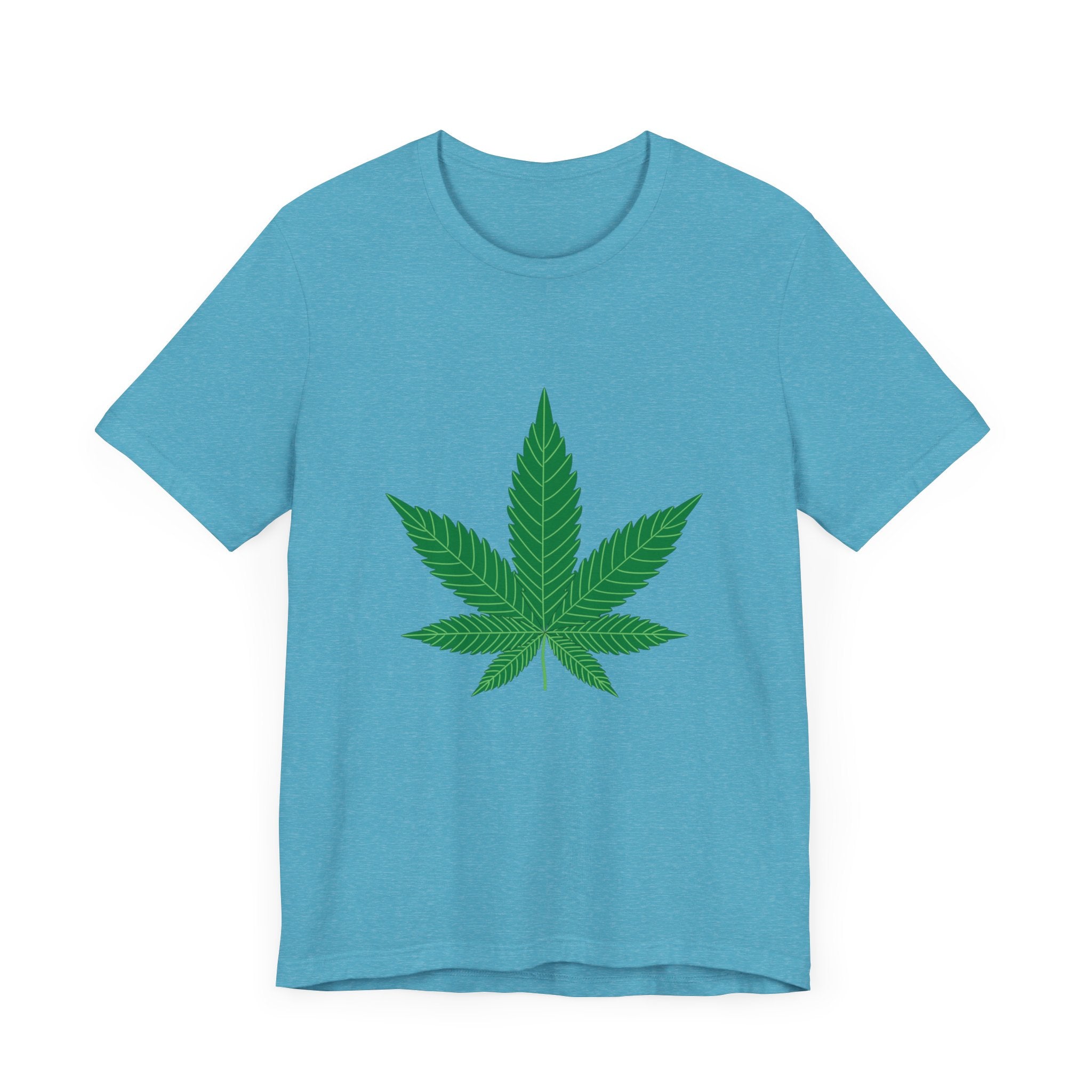 Custom Retro - a - go - go Series Herb Leaf Unisex Jersey Short Sleeve T - Shirt - POPvault