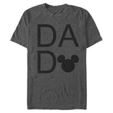 Men's Disney Disney Mickey Mouse and Friends Dad Logo Text T-Shirt