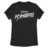 Women's Marvel Black and White T-Shirt