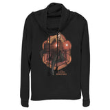 Junior's Marvel Wanda Mandala Cowl Neck