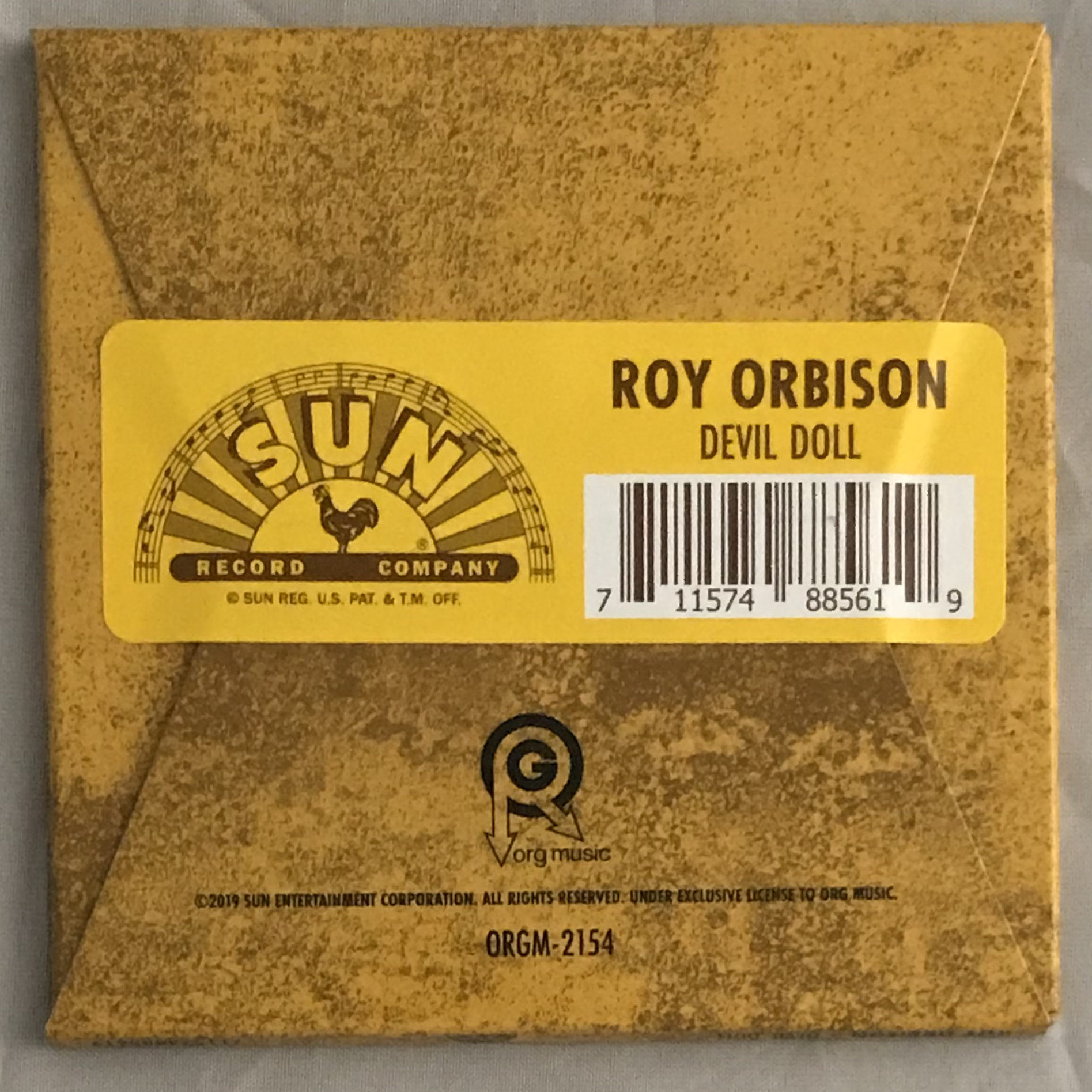 Roy Orbison - Devil Doll Sun Records 3-inch Vinyl Single