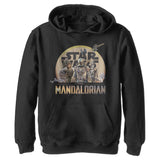 Boy's Star Wars Mandalorian Character Action Pose Lightweight Hoodie