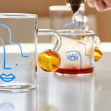 Abstract Art Glass Mug - POPvault