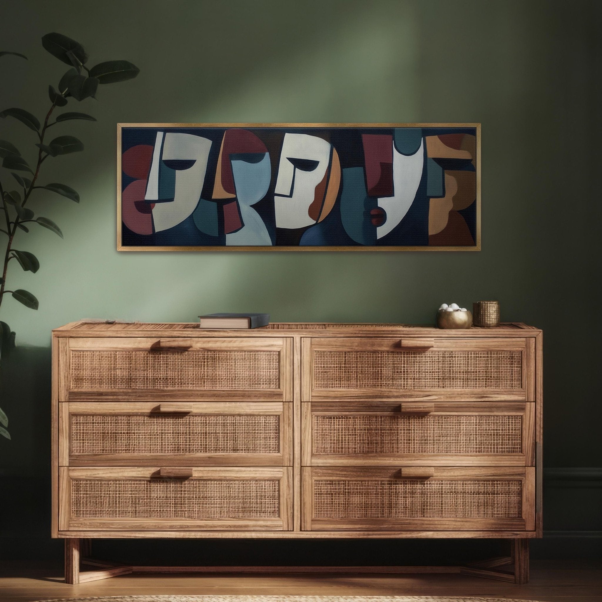 Abstract Cubist Canvas Wall Art - POPvault