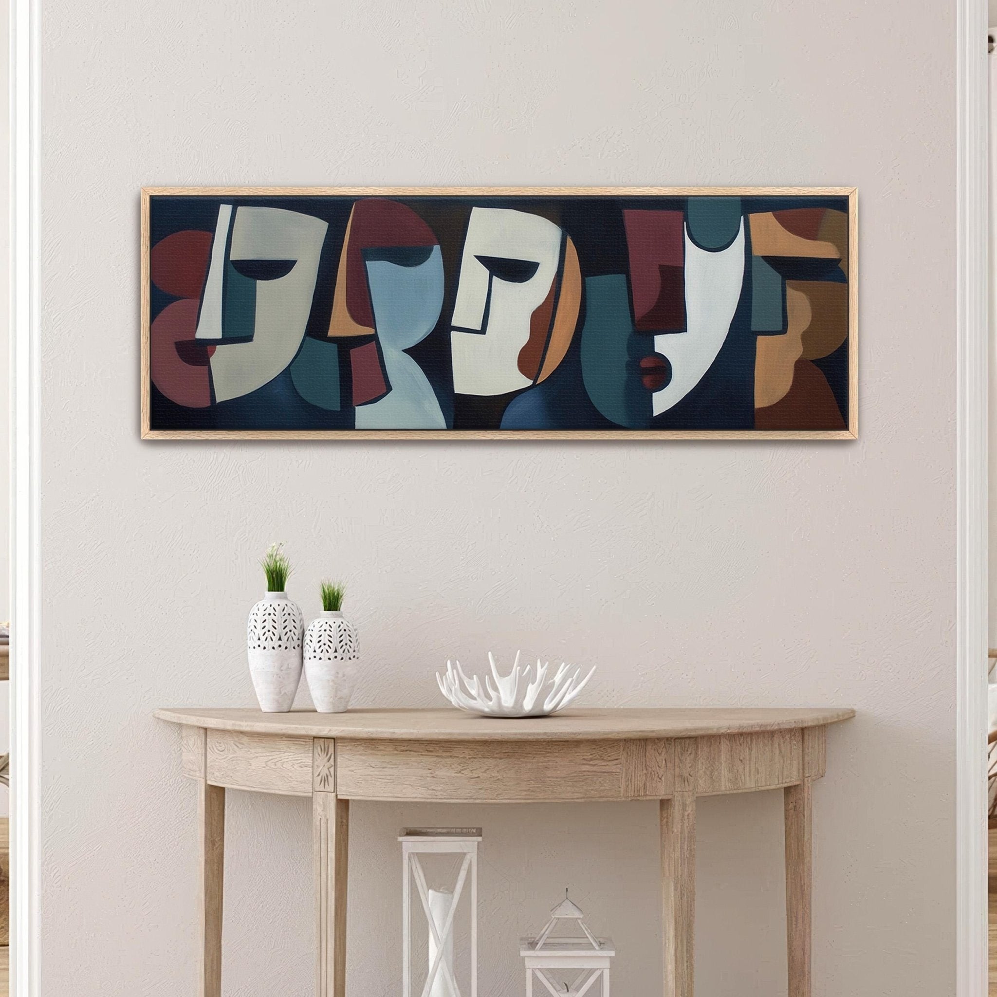 Abstract Cubist Canvas Wall Art - POPvault