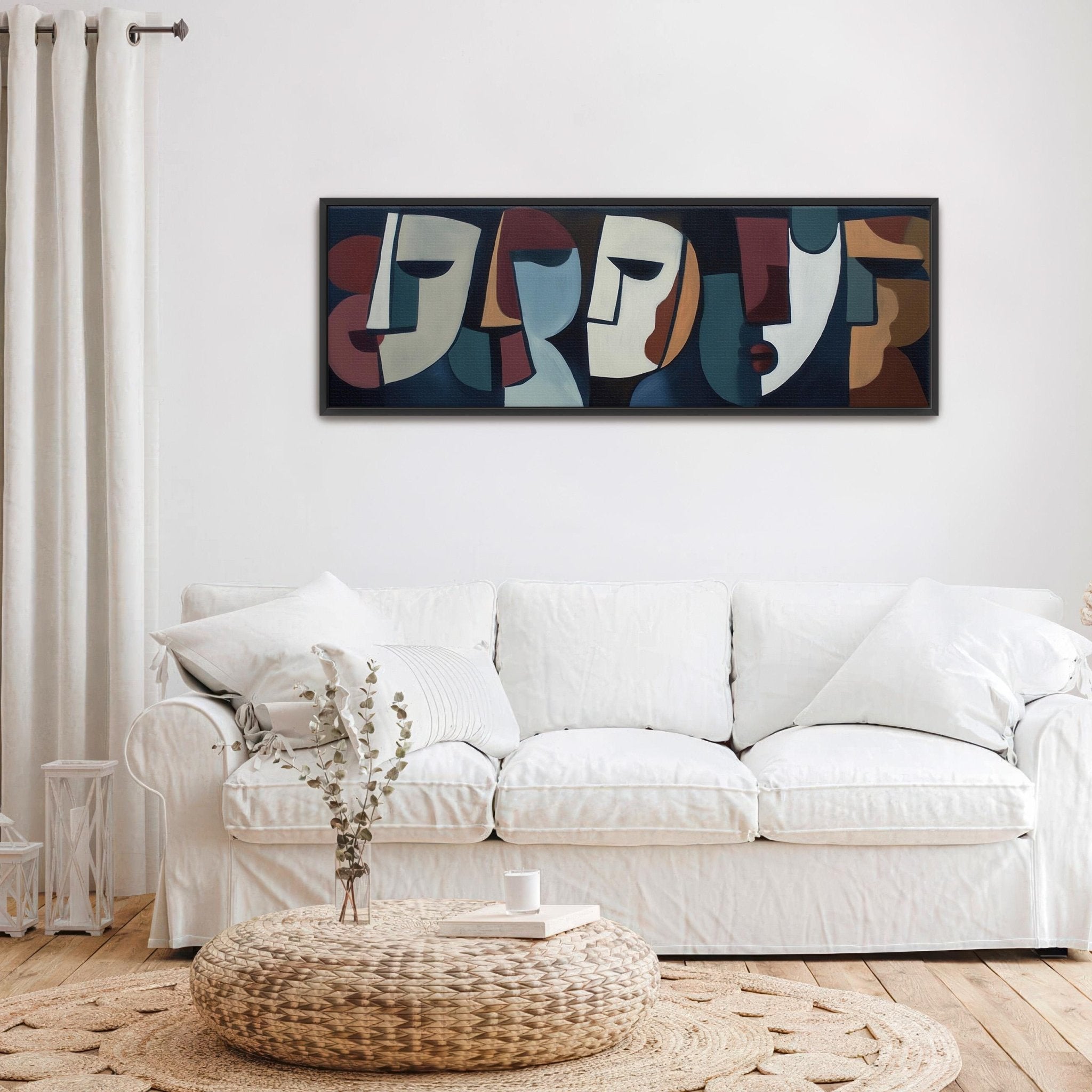 Abstract Cubist Canvas Wall Art - POPvault