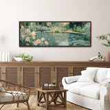Abstract Garden Pond Canvas Art Print - POPvault