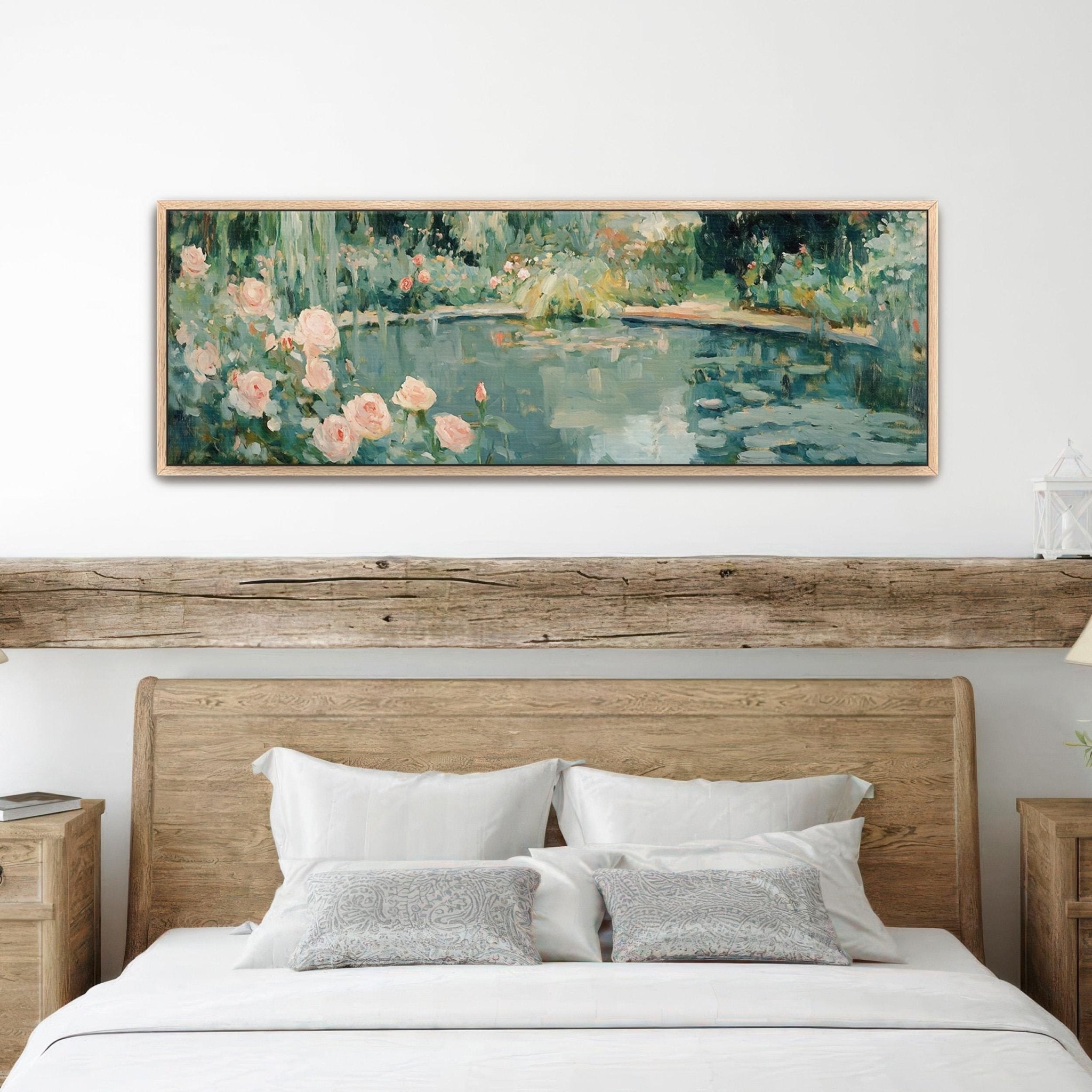 Abstract Garden Pond Canvas Art Print - POPvault