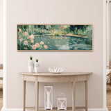 Abstract Garden Pond Canvas Art Print - POPvault