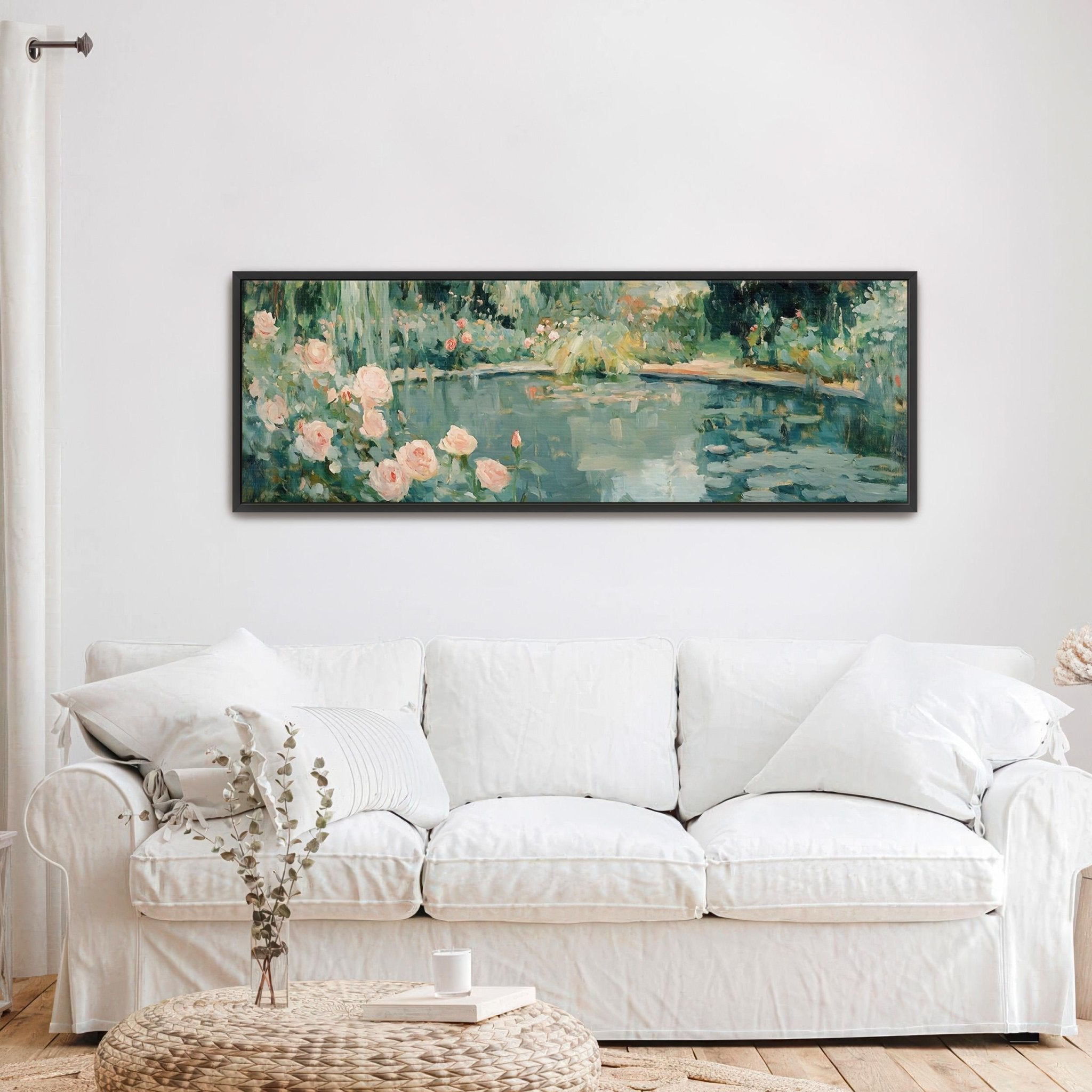 Abstract Garden Pond Canvas Art Print - POPvault