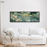 Abstract Garden Pond Canvas Art Print - POPvault