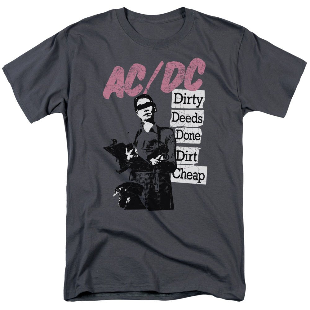 AC/DC Dirty Deeds Mens T Shirt Charcoal - POPvault