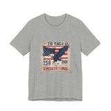 America 250 Commemorative 250 Distressed Graphic Unisex Jersey Short Sleeve T-Shirt - POPvault