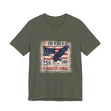 America 250 Commemorative 250 Distressed Graphic Unisex Jersey Short Sleeve T-Shirt - POPvault