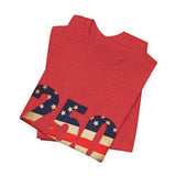 America 250 Commemorative 250 Years Of Freedom Unisex Jersey Short Sleeve T-Shirt - POPvault