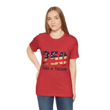 America 250 Commemorative 250 Years Of Freedom Unisex Jersey Short Sleeve T-Shirt - POPvault