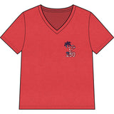 America 250 Commemorative 250 Years Of Freedom Women's Jersey Short Sleeve V-Neck T-Shirt-POPvault