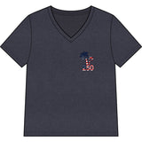 America 250 Commemorative 250 Years Of Freedom Women's Jersey Short Sleeve V-Neck T-Shirt-POPvault