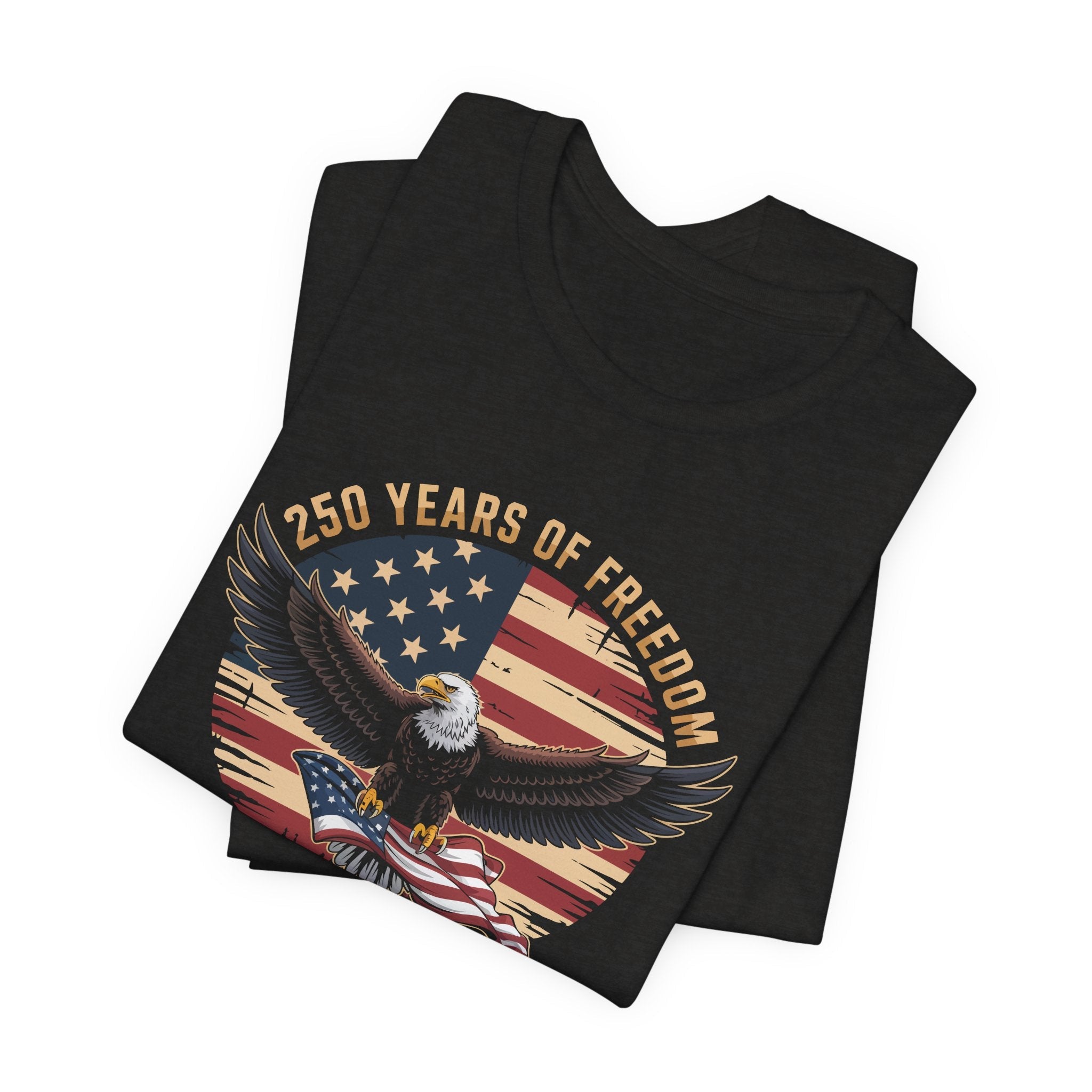 America 250 Commemorative Bald Eagle Unisex Jersey Short Sleeve T-Shirt - POPvault