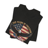 America 250 Commemorative Bald Eagle Unisex Jersey Short Sleeve T-Shirt - POPvault
