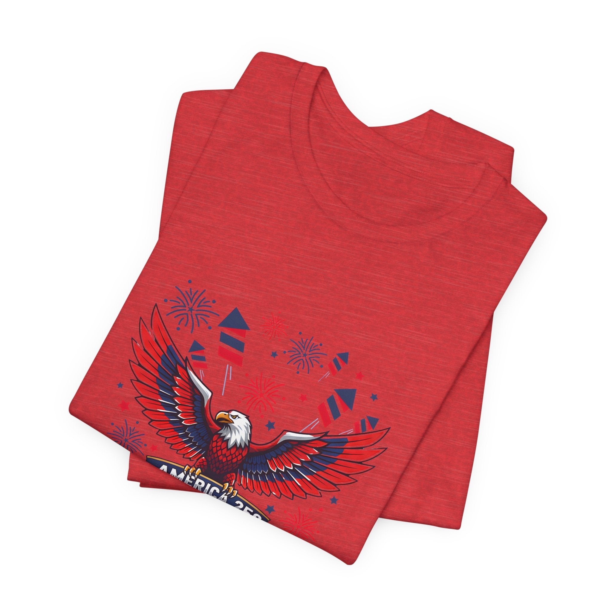 America 250 Commemorative Bald Eagle V.2 Unisex Jersey Short Sleeve T-Shirt - POPvault