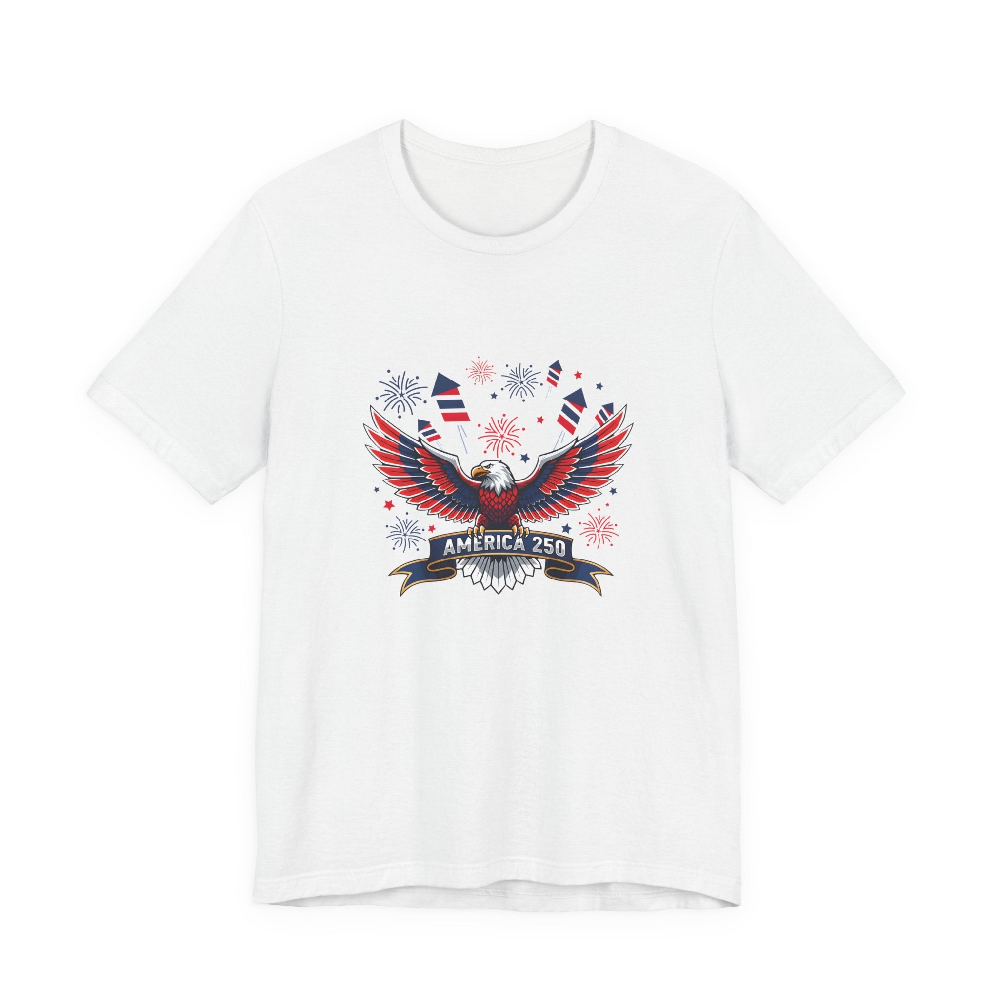America 250 Commemorative Bald Eagle V.2 Unisex Jersey Short Sleeve T-Shirt - POPvault
