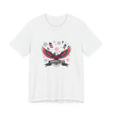 America 250 Commemorative Bald Eagle V.2 Unisex Jersey Short Sleeve T-Shirt - POPvault