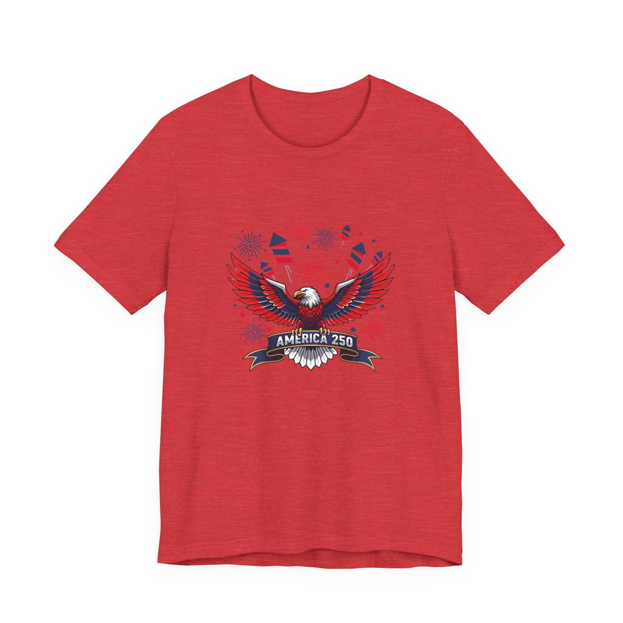 America 250 Commemorative Bald Eagle V.2 Unisex Jersey Short Sleeve T-Shirt - POPvault