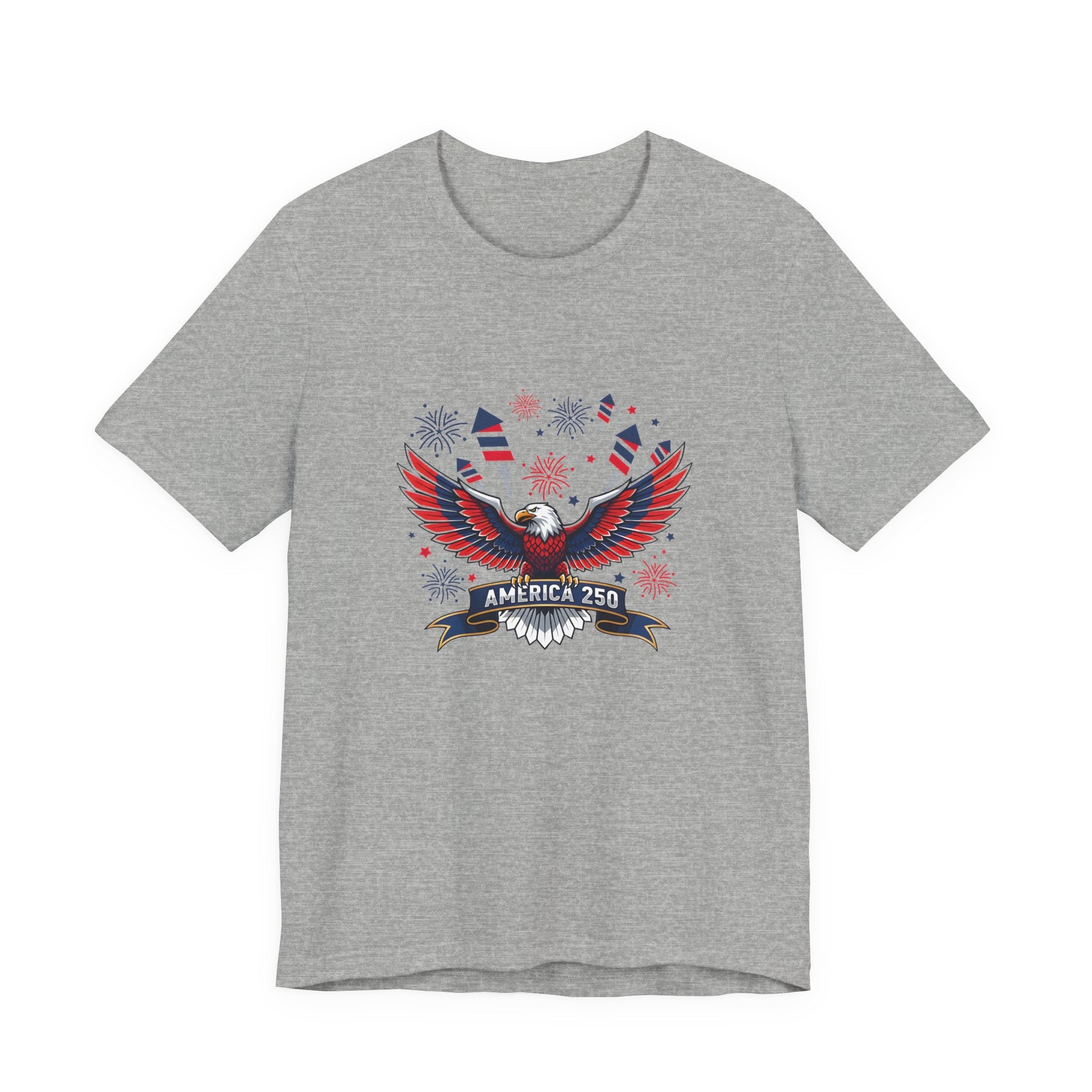 America 250 Commemorative Bald Eagle V.2 Unisex Jersey Short Sleeve T-Shirt - POPvault