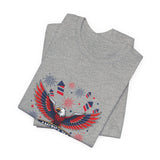 America 250 Commemorative Bald Eagle V.2 Unisex Jersey Short Sleeve T-Shirt - POPvault
