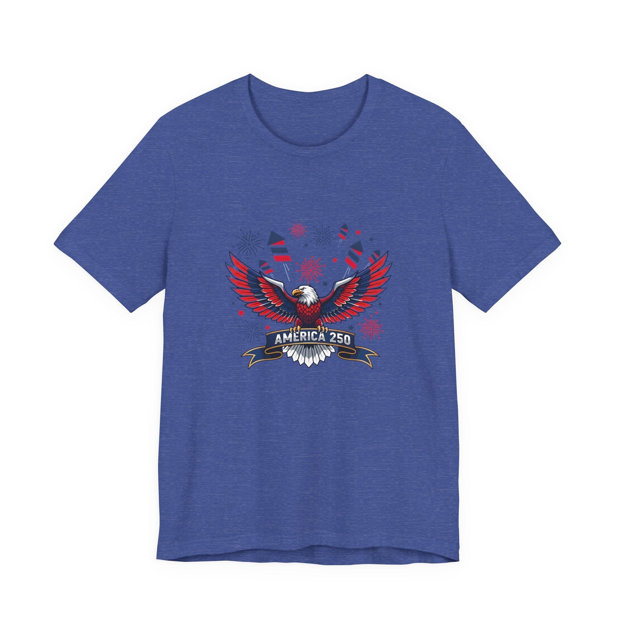 America 250 Commemorative Bald Eagle V.2 Unisex Jersey Short Sleeve T-Shirt - POPvault