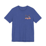 America 250 Commemorative Eagle Front + Vertical Flag Back Unisex Jersey Short Sleeve T-Shirt - POPvault