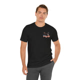 America 250 Commemorative Eagle Front + Vertical Flag Back Unisex Jersey Short Sleeve T-Shirt - POPvault