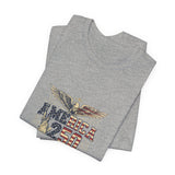 America 250 Commemorative Established 1776 Unisex Jersey Short Sleeve T-Shirt - POPvault