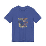 America 250 Commemorative Established 1776 Unisex Jersey Short Sleeve T-Shirt - POPvault