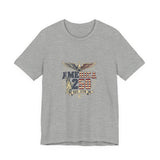 America 250 Commemorative Established 1776 Unisex Jersey Short Sleeve T-Shirt - POPvault
