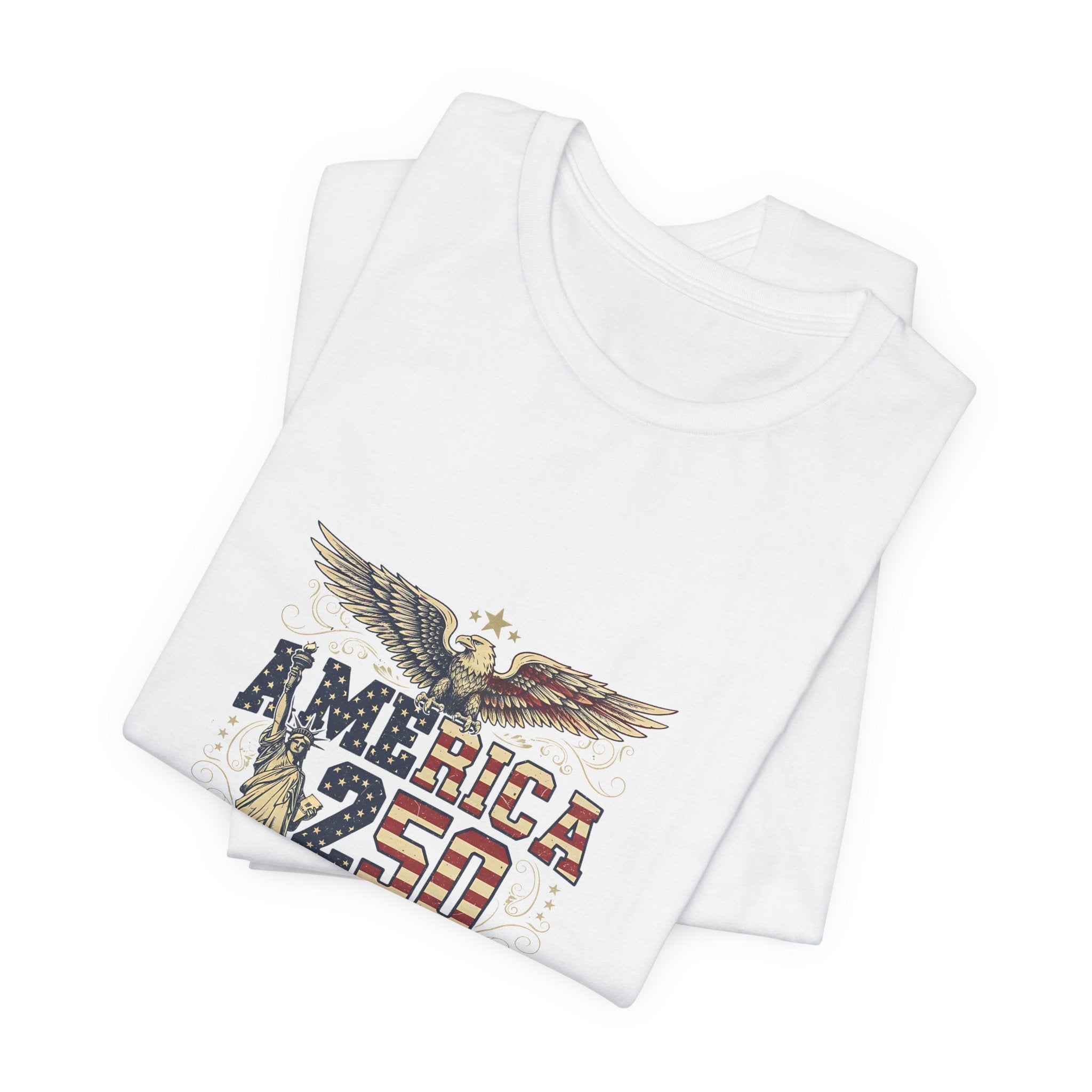 America 250 Commemorative Established 1776 Unisex Jersey Short Sleeve T-Shirt - POPvault