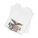 America 250 Commemorative Established 1776 Unisex Jersey Short Sleeve T-Shirt - POPvault