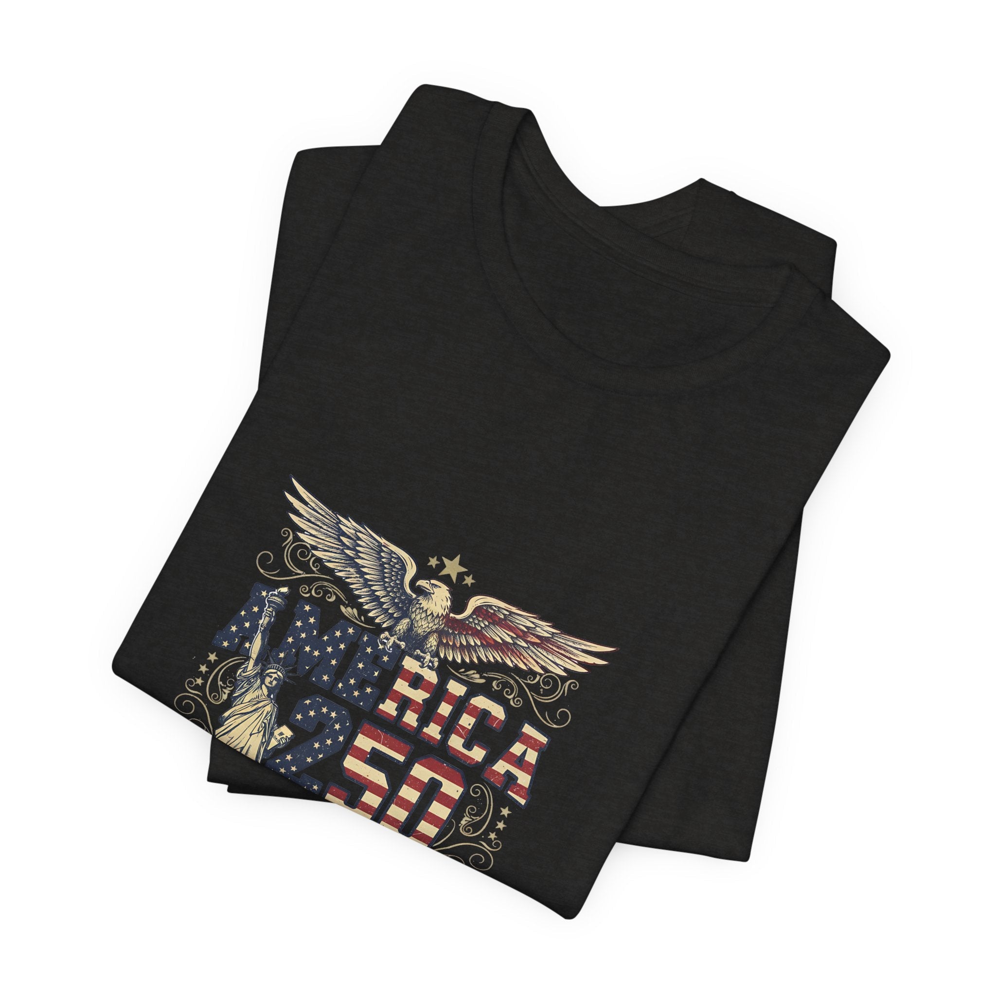 America 250 Commemorative Established 1776 Unisex Jersey Short Sleeve T-Shirt - POPvault
