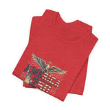 America 250 Commemorative Established 1776 Unisex Jersey Short Sleeve T-Shirt - POPvault