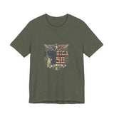America 250 Commemorative Established 1776 Unisex Jersey Short Sleeve T-Shirt - POPvault