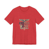 America 250 Commemorative Established 1776 Unisex Jersey Short Sleeve T-Shirt - POPvault
