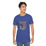 America 250 Commemorative Established 1776 Unisex Jersey Short Sleeve T-Shirt - POPvault