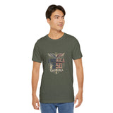 America 250 Commemorative Established 1776 Unisex Jersey Short Sleeve T-Shirt - POPvault