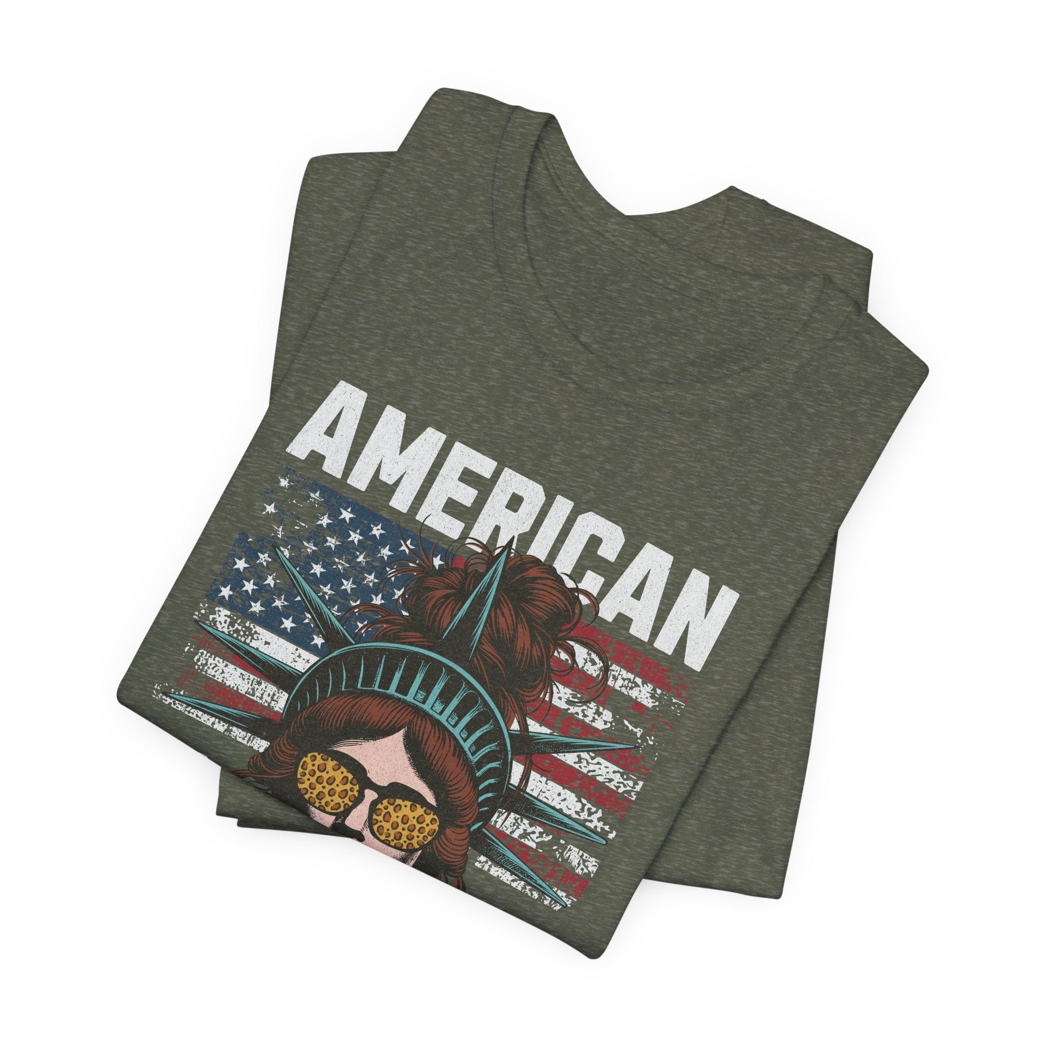 America 250 Commemorative Lady Liberty Unisex Jersey Short Sleeve T-Shirt - POPvault