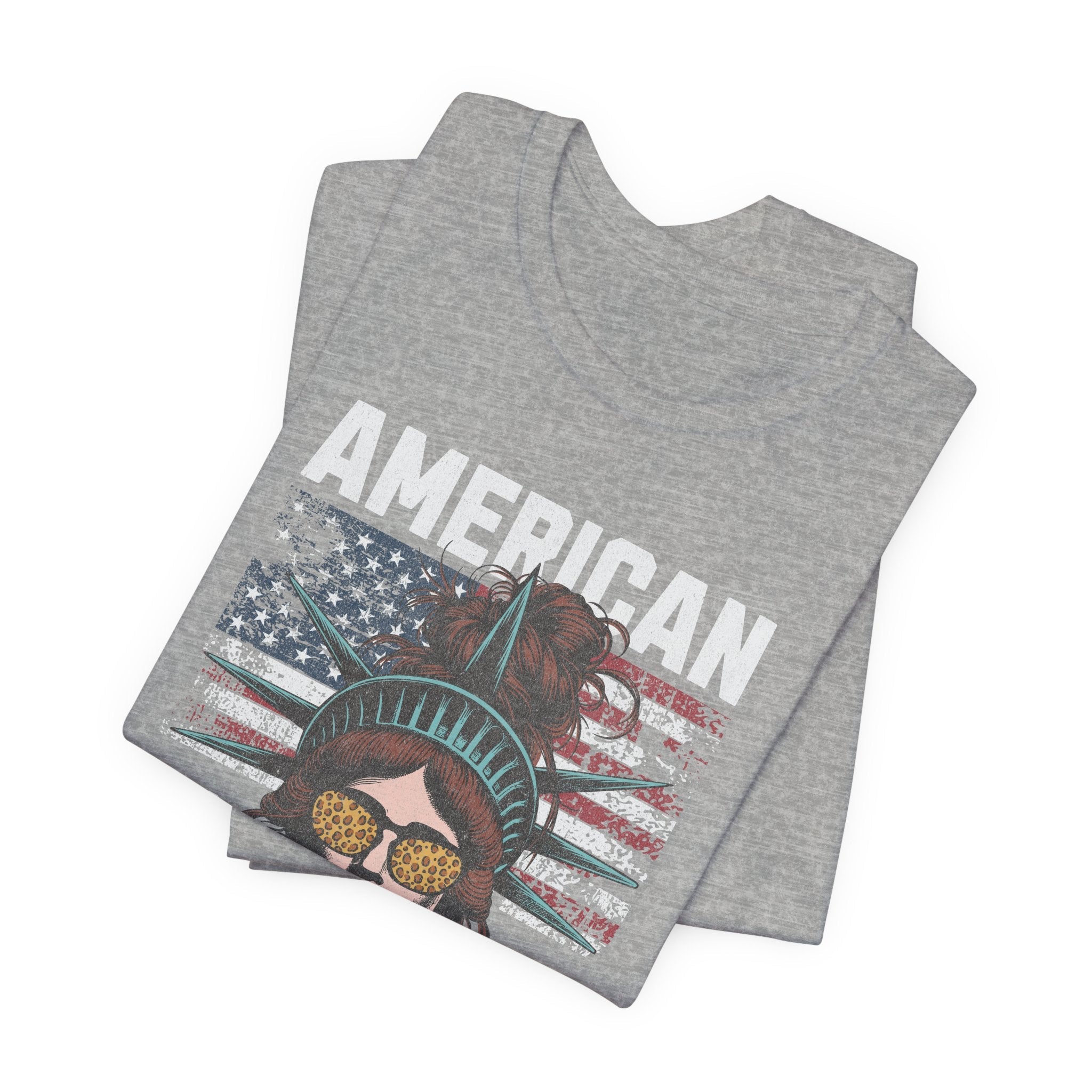 America 250 Commemorative Lady Liberty Unisex Jersey Short Sleeve T-Shirt - POPvault