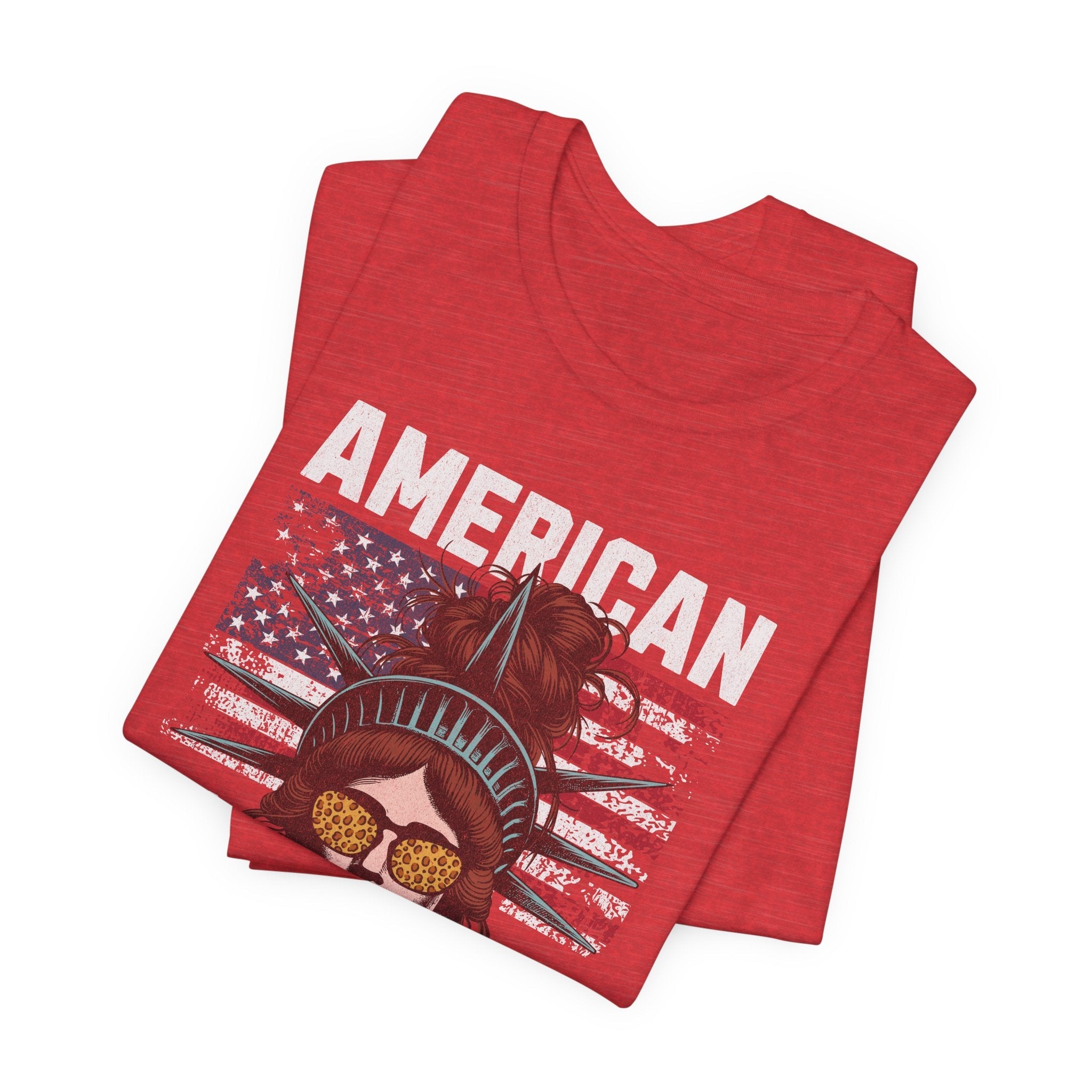America 250 Commemorative Lady Liberty Unisex Jersey Short Sleeve T-Shirt - POPvault