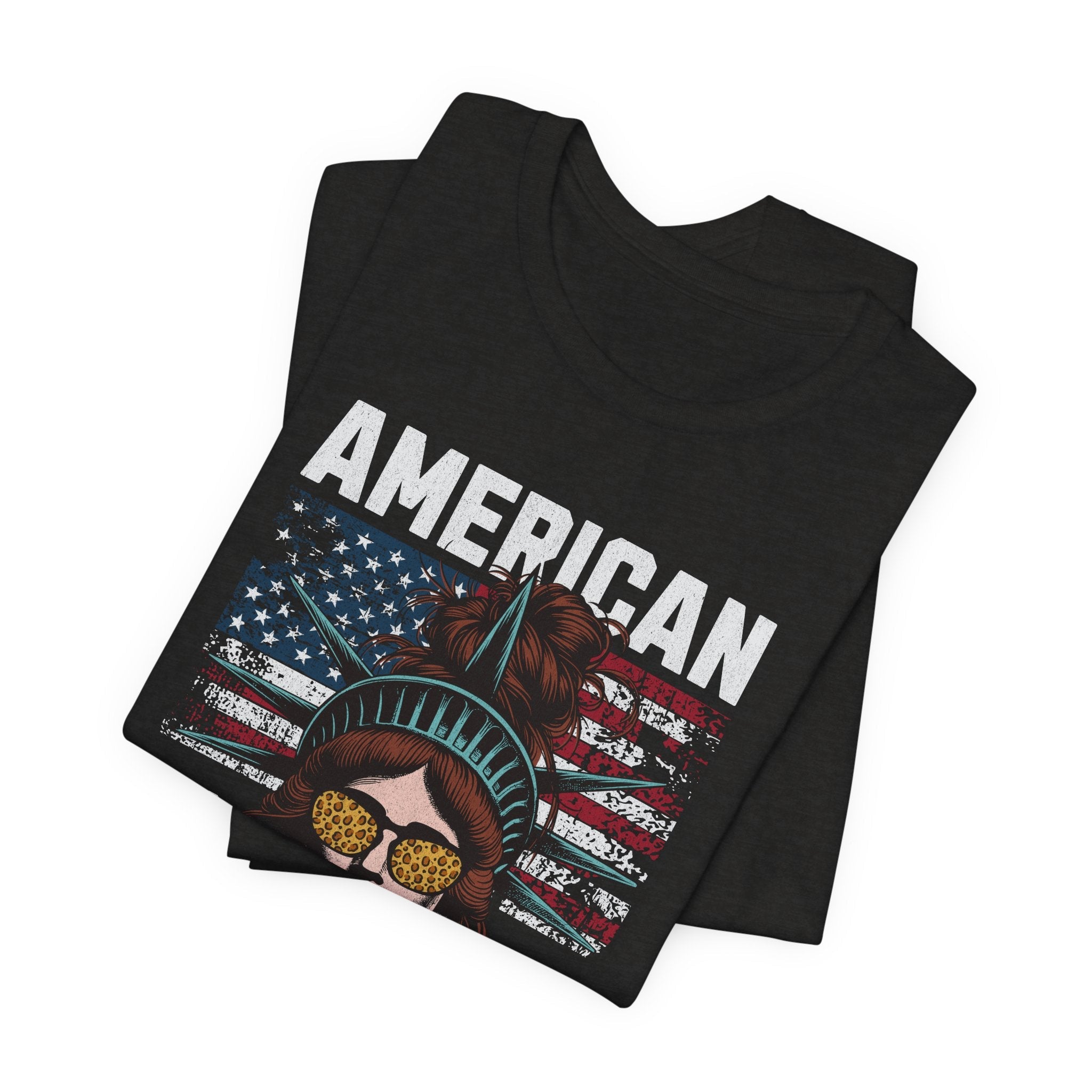 America 250 Commemorative Lady Liberty Unisex Jersey Short Sleeve T-Shirt - POPvault