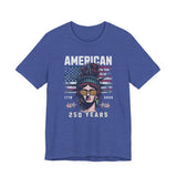 America 250 Commemorative Lady Liberty Unisex Jersey Short Sleeve T-Shirt - POPvault