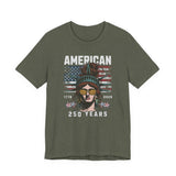 America 250 Commemorative Lady Liberty Unisex Jersey Short Sleeve T-Shirt - POPvault